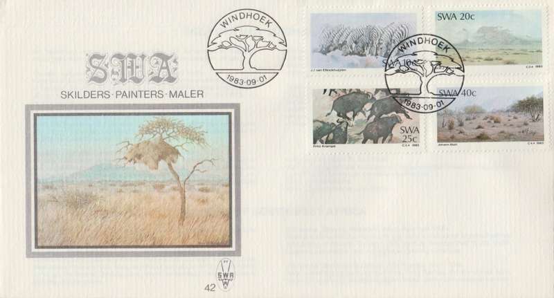 SWA 1983-09-01 SWA Painters FDC 42 - [SACC R7]