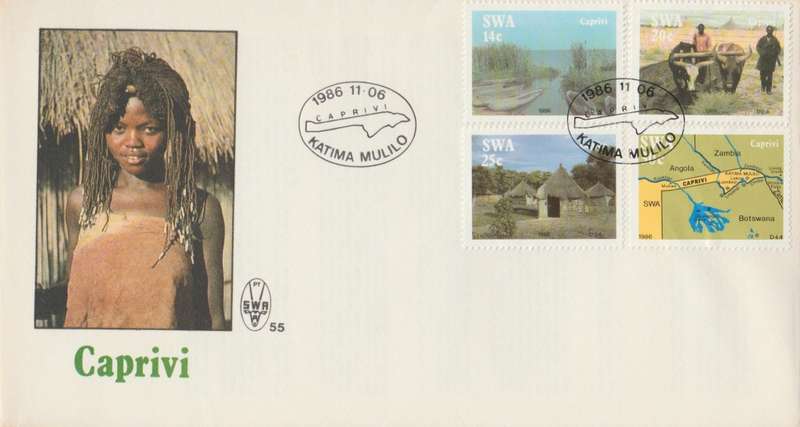SWA 1986-11-06 Caprivi Strip FDC 55 [SACC R7]