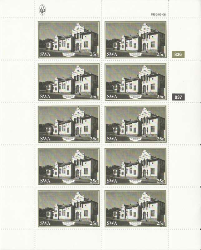 SWA 1985-06-06 Historic Buildings of Windhoek - 25c Turnhalle SACC 455 x10 [SACC R25]