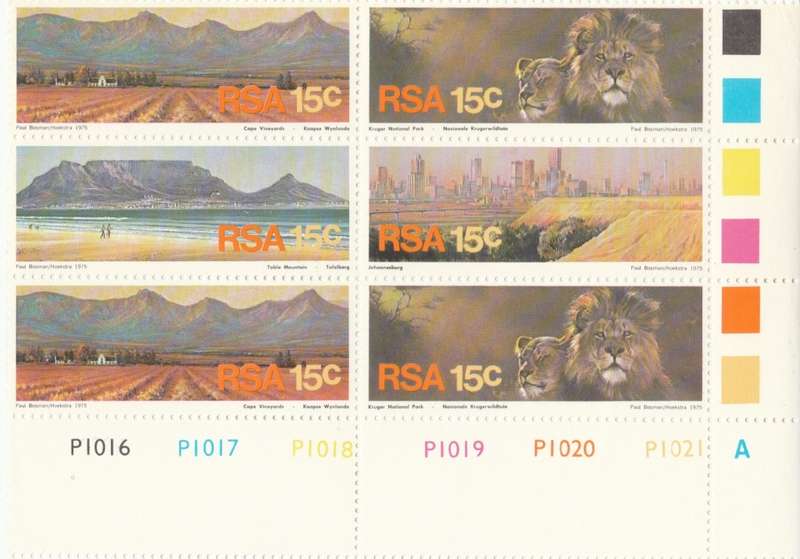 RSA 1975-11-13 Tourism in SA - SACC 393-396 x6 (A) [SACC R150]