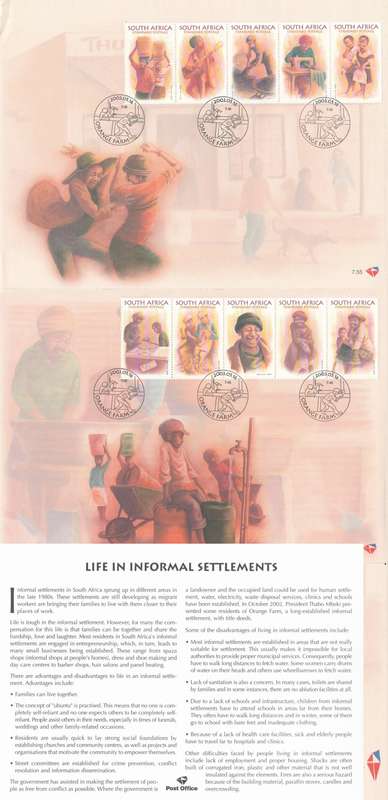RSA 2003-05-16 Life in Informal Settlements FDC 7.55 and 7.56 [SACC R100]
