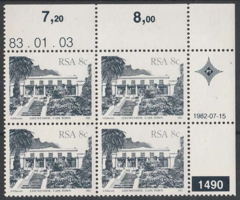 RSA 1983-01-03 4th Definitive Issue - SACC 522b x4 (Plate 1490) [SACC R2]