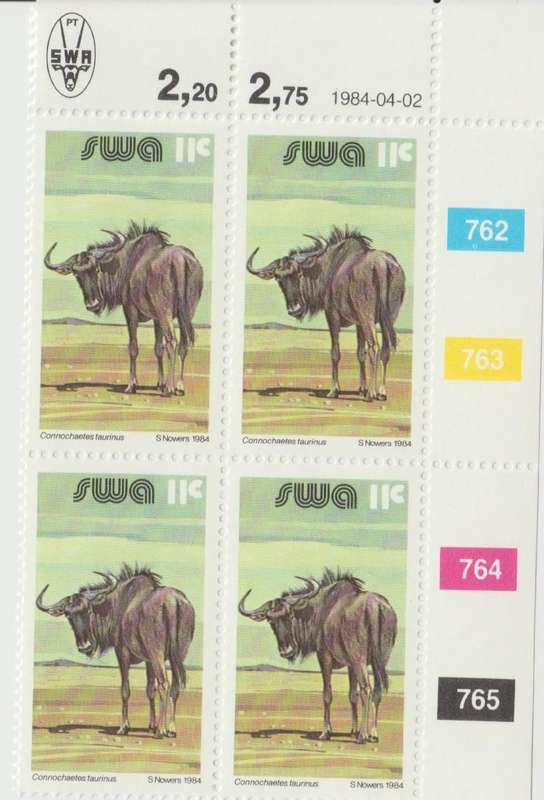 SWA 1984-04-02 3rd Definitive Issue - 11c Additional Value SACC 436 x4 [SACC R4]