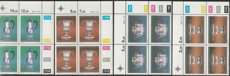 RSA 1985-11-05 Cape Silver - SACC 596-599 x4 [SACC R40]
