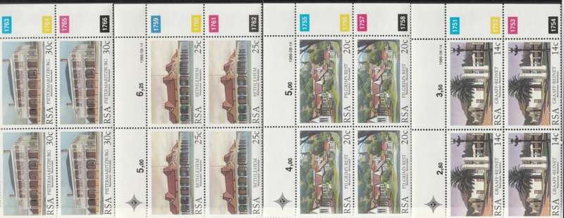 RSA 1986-08-14 Restoration - SACC 608-611 x4 [SACC R40]