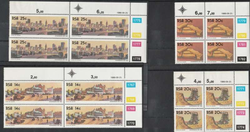RSA 1986-09-25 The Golden City - SACC 612-615 x4 [SACC R40]