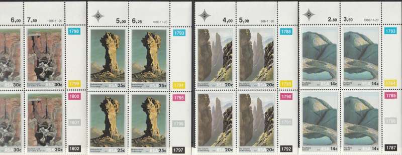 RSA 1986-11-20 Scenic Beauty - SACC 616-619 x4 [SACC R40]