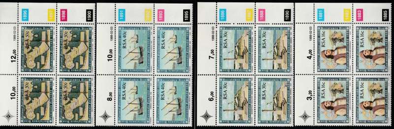 RSA 1988-02-03 500th Anniversary of Discovery of the Cape - SACC 643-646 x4 [SACC R40]