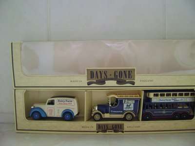 "Days - Gone"  Vintage    Set  of  Three  Models  by  Lledo