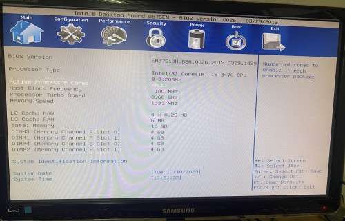 Intel Desktop motherboard DB75EN + Intel® Core i5 3740 3.6 GHz  + 8Gb DDR3 Ram - ALL IN 1 BUNDLE