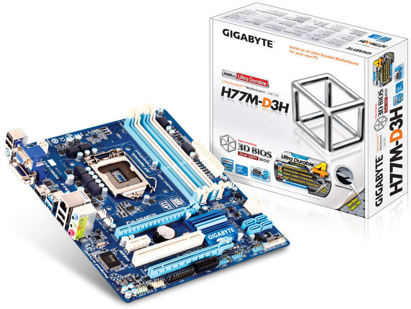 Gigabyte GA-H77M-D3H motherboard + intel Core i5 + 4Gb ram (Bundle sale!!!)