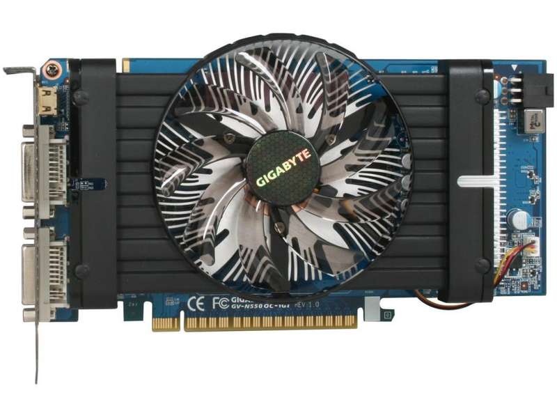 Gigabyte NVidia 1Gb Graphics Card GDDR5 - GV-N550OC-1GI