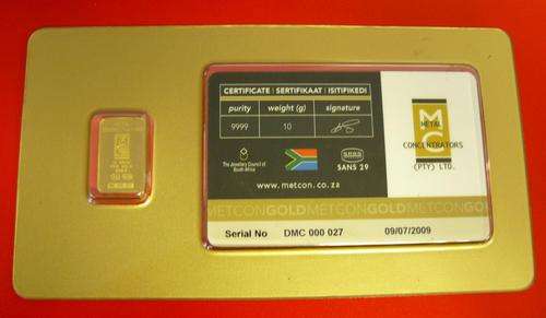 10g Fine Gold 999.9 Purity