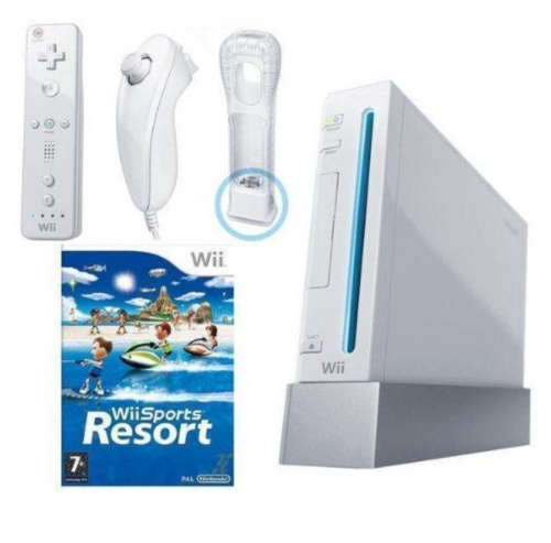 Nintendo Wii Mega Bundle + Fit Balance Board + 10 Games