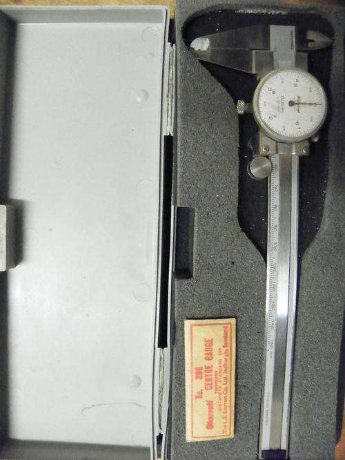 Micrometer with precision dial in box