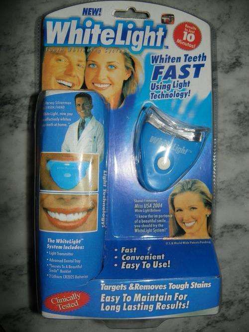 White light tooth whitening system