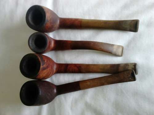 SMOKING PIPES X 7 (Dr Plumb, Loewe,(3) Sasien, GBD, No Name & Stand)