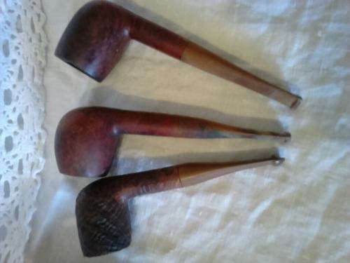 SMOKING PIPES X 7 (Dr Plumb, Loewe,(3) Sasien, GBD, No Name & Stand)