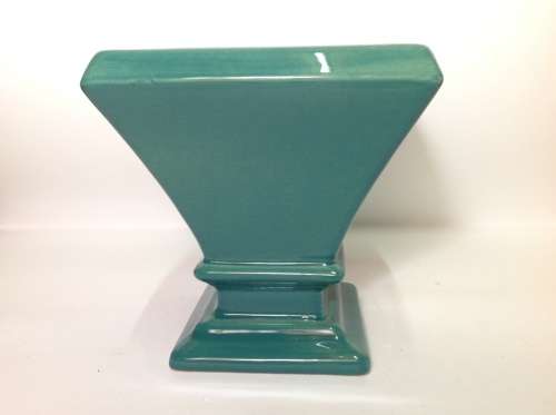 VINTAGE ART DECO STYLE LUCIA WARE CERAMICS TURQUOISE VASE LOT 15