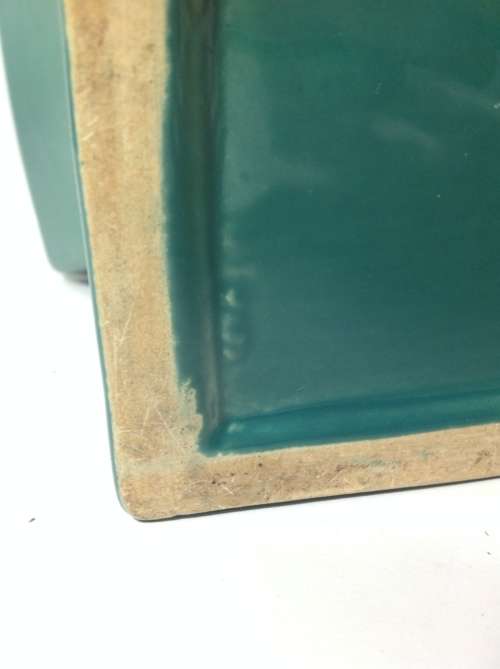 VINTAGE ART DECO STYLE LUCIA WARE CERAMICS TURQUOISE VASE LOT 15