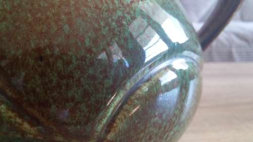 50% OFF LOT 88: STUNNING MID CENTURY LARGE GREEN LUCIA PITCHER VASE