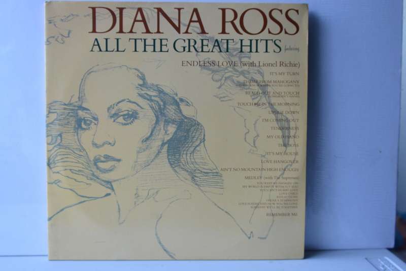 DIANA ROSS - ALL THE GREATEST HITS - VG+/EX/EX
