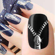 ASSORTED SILVER NAIL ART DECALS STICKERS CHOOSE COLOR