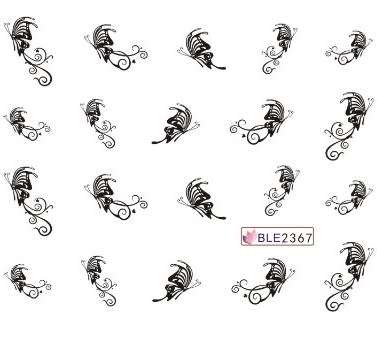 BUTTERFLY NAIL ART DECAL STICKERS