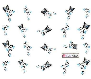 BUTTERFLY NAIL ART DECAL STICKERS