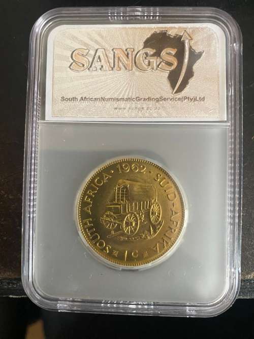 1962 South Africa 1 Cent Sangs MS 62