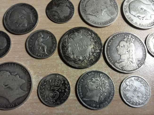 6 Hours only ! Old silver coins 50g pure, from 1824