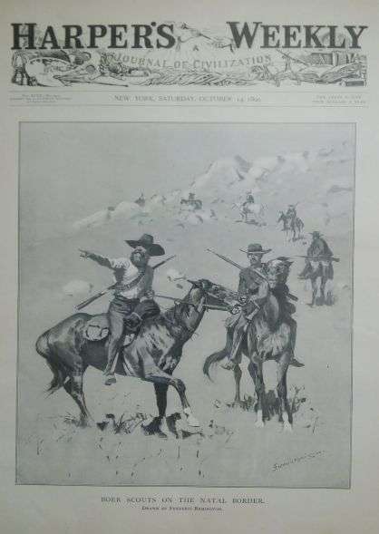 Boer War Newspaper - Harper's Weekly, October 1899