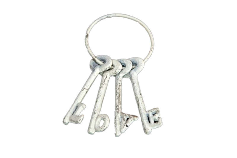 Love Keys Antique White