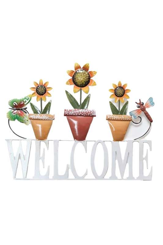 Sunflowers Welcome Sign