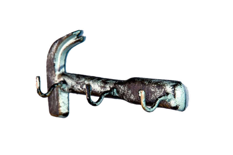 Hammer with Hooks Antique Grey - Wall Décor