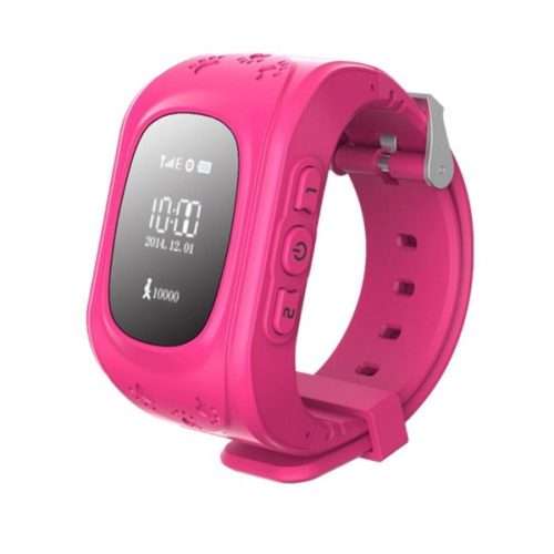OLED M01 Kids GPS Bluetooth Smart Watch - Pink