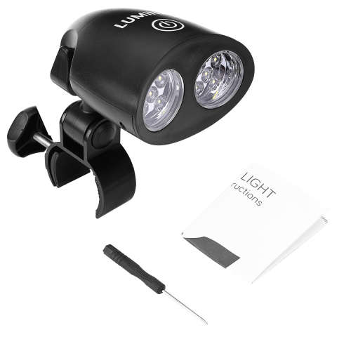 Lumina Adjustable Barbecue Braai Grill Light - Black