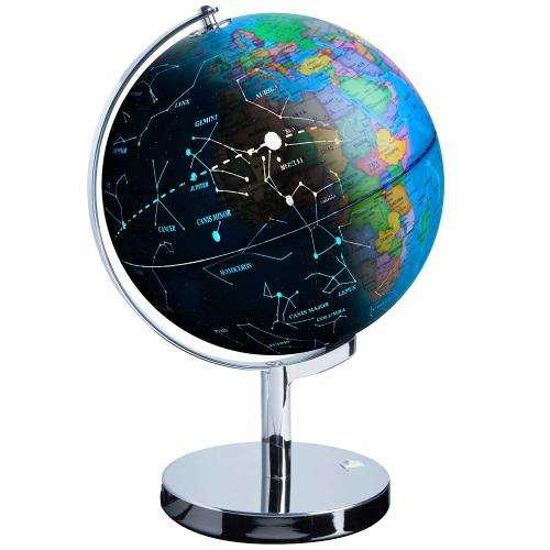 JuniorFX 3 in 1 Interactive Illuminated World Globe with Constellations