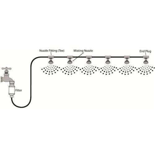 10M DIY Outdoor Misting System