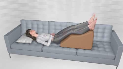 Leg ramp pillow