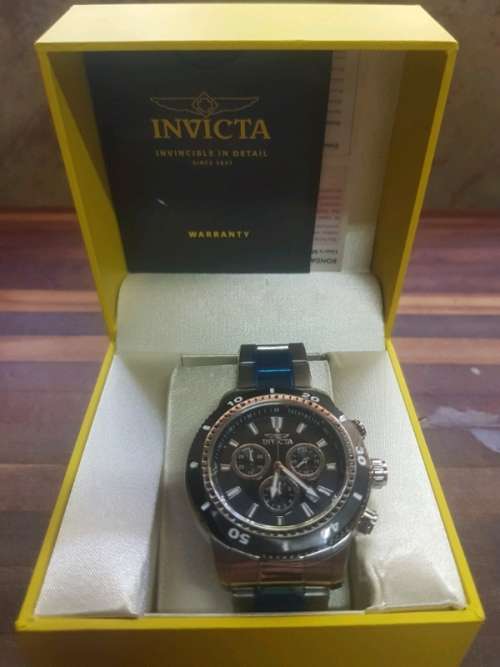 Original Invicta Chrono Black Sport Edition