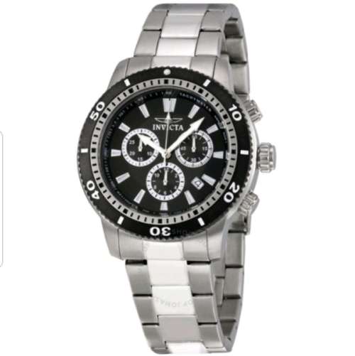 Original Invicta Chrono Black Sport Edition