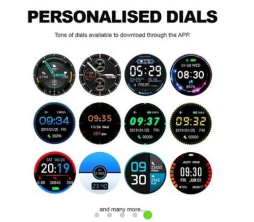 F22 Smart Watch Fitness Tracker - Deep Dark Green