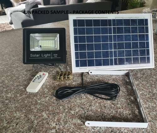40W Solar Light - LED 40W Solar floodLight - Solar Light 40W