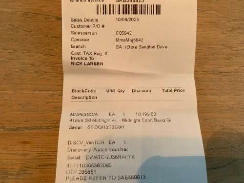 Apple watch Series 8, midnight, brand new, 41mm