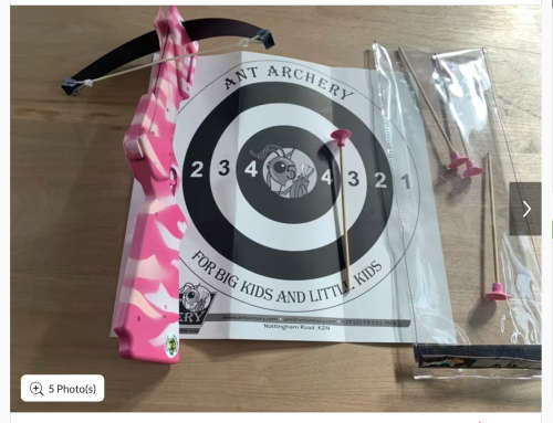 Cross bow sets (4) for kids (ages 6-12)