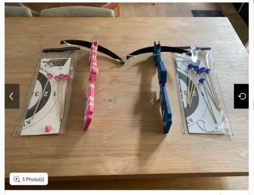 Cross bow sets (4) for kids (ages 6-12)