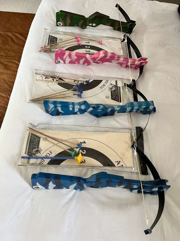 Cross bow sets (4) for kids (ages 6-12)