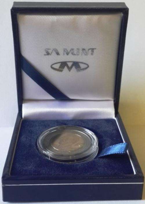 2008 SA Mint Encapsulated R5 Nelson Mandela in Box