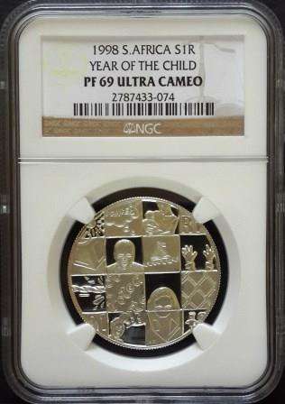 1998 S. AFrica S1R Year of the Child PF 69 Ultra Cameo
